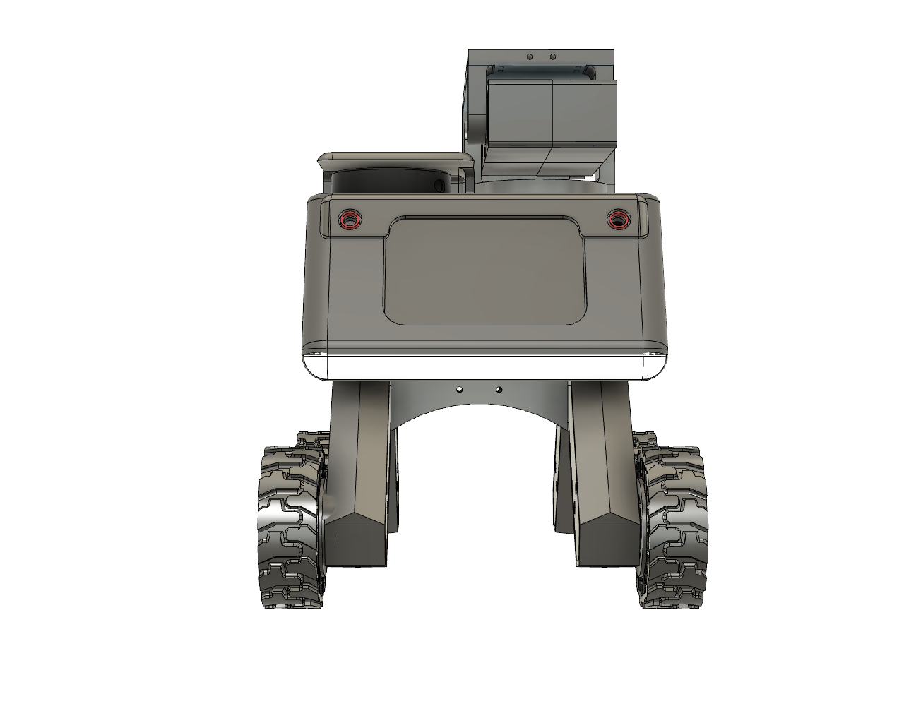 Front view of an earlier Robi CAD design